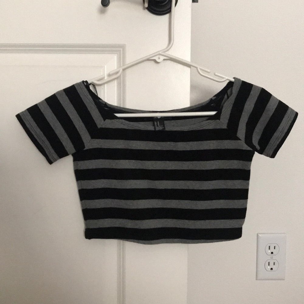 Off the shoulder crop top